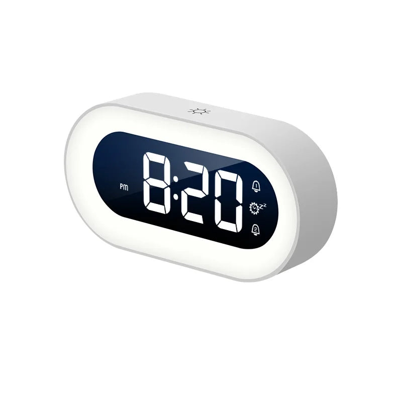 Xiaomi Mijia Music LED Digital Alarm Clock Voice Control Night Light Design Desktop Clocks Home Table Decoration Children's Gift