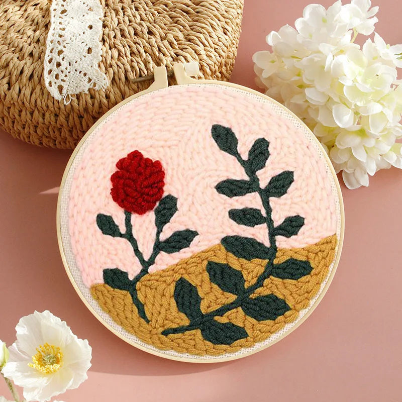 Sunflower Punch Needle Embroidery Kit