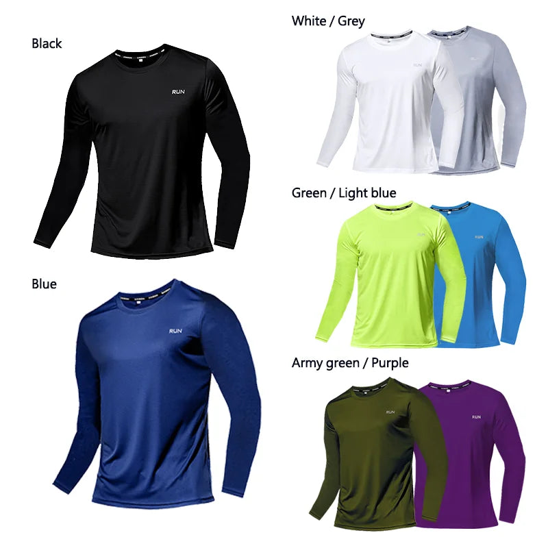 Men's Summer Ice Silk Long Sleeve T-Shirt