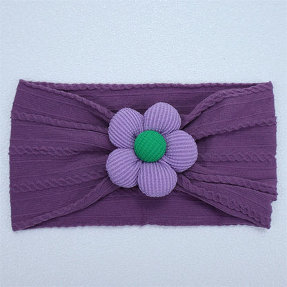 Soft Flower Nylon Baby Headband