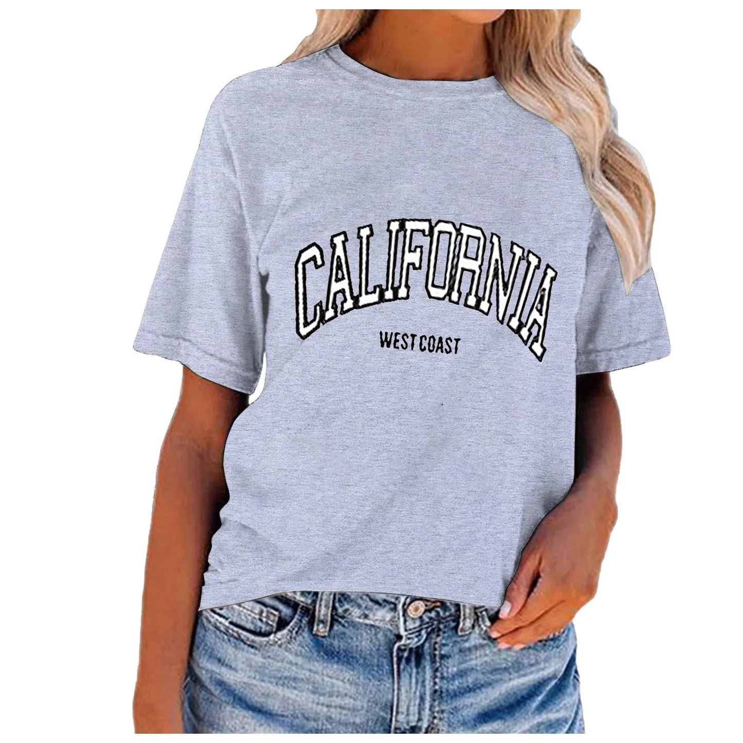 Letter Printed Women T-Shirts Cotton Quality Short Sleeve Summer Breathable Tshirt Female Soft Casual Women's Black T-shirt