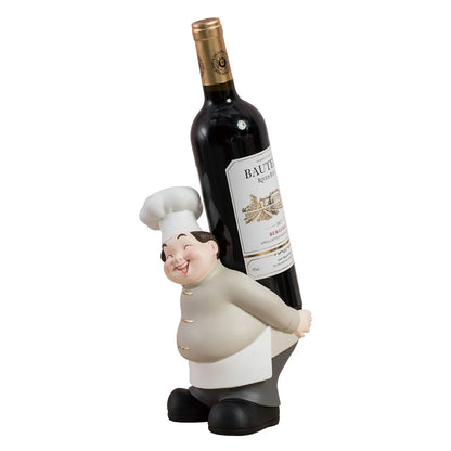 Creative Chef Wine Rack Sculpture