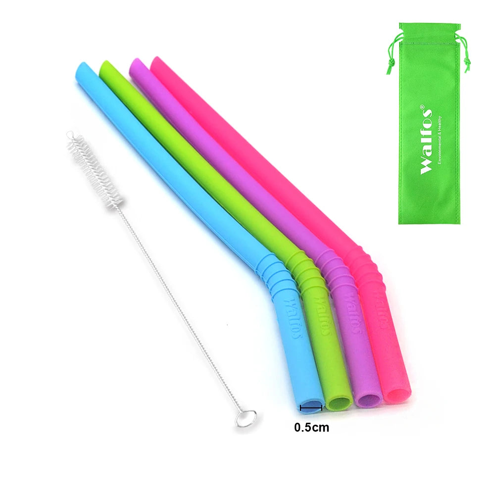 Reusable Extra Long Silicone Straws