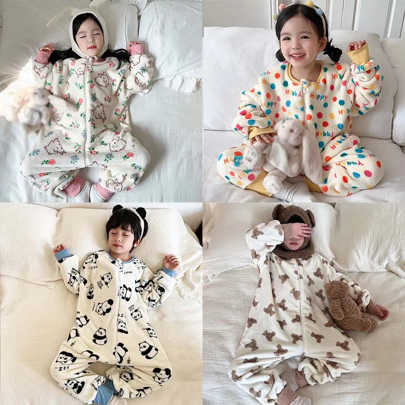 Cartoon Flannel Fleece Baby Sleepsack