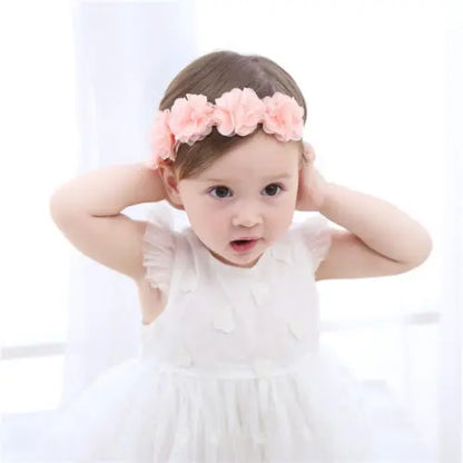 Adorable Baby Girl Bow Headband with Rhinestone Detail for Infants and Toddlers