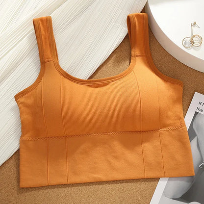 Seamless Padded Sports Crop Tops