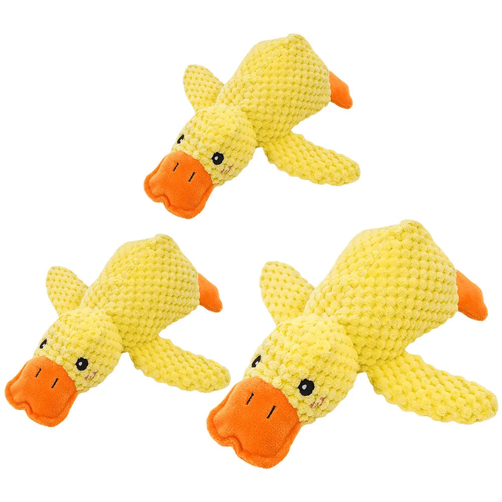 Dog Calming Duck Sound Toys Pet Plush Toy with Quacking Sound Calming Duck Dog Toy Dog Stuffed Animals Chew Toy for Dogs