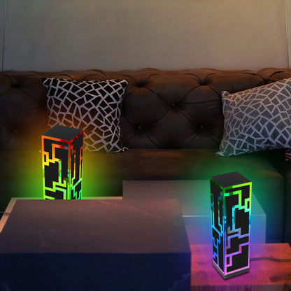 Decorative RGB Table Lamp Colorful Led Night Light Bedroom Bedside Desk Sofa Gaming Room Atmosphere Light Creative Personality