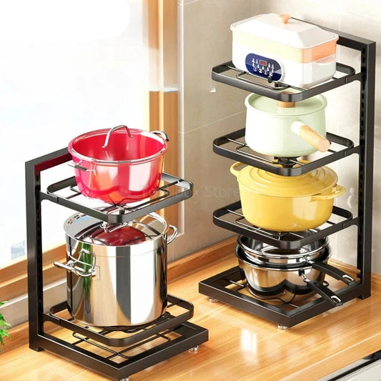 Adjustable Multi-Layer Pot Rack