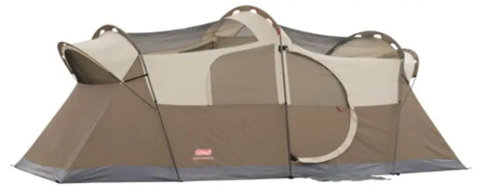 WeatherMaster 10-Person Weatherproof Camping Tent, Large Family Tent with Room Divider, Included Rainfly and Strong Fram