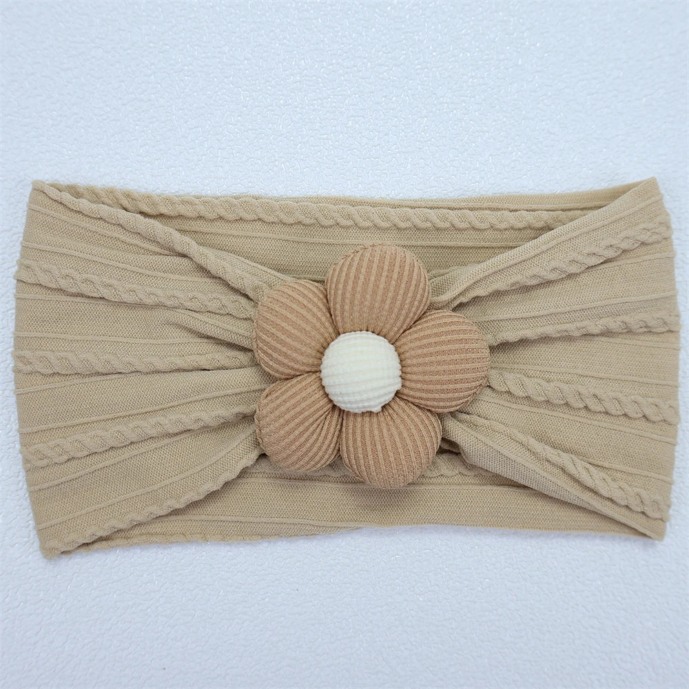 Soft Flower Nylon Baby Headband