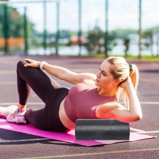 1pc 30cm Half Round EVA Foam Roller For Yoga Pilates Sport Fitness Equipment Balance Pad Yoga Blocks Muscle Restoration