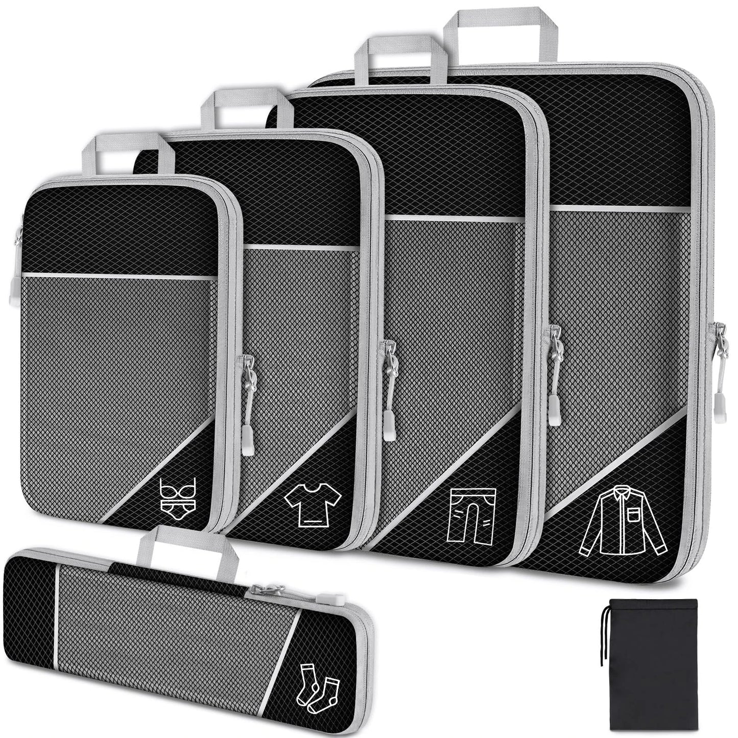 Travel Packing Cubes Organizer Set