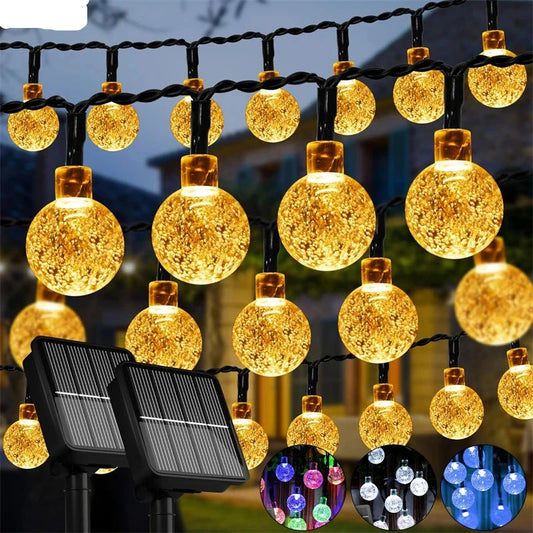 Solar LED Crystal Globe Lights