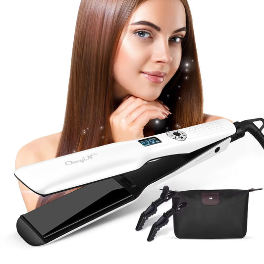 CkeyiN 44mm Ceramic Hair Straightener