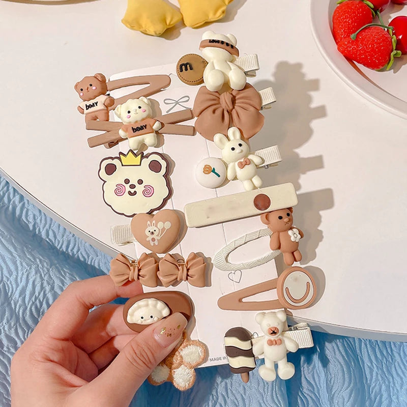 Cute Cartoon Bear Hair Clips