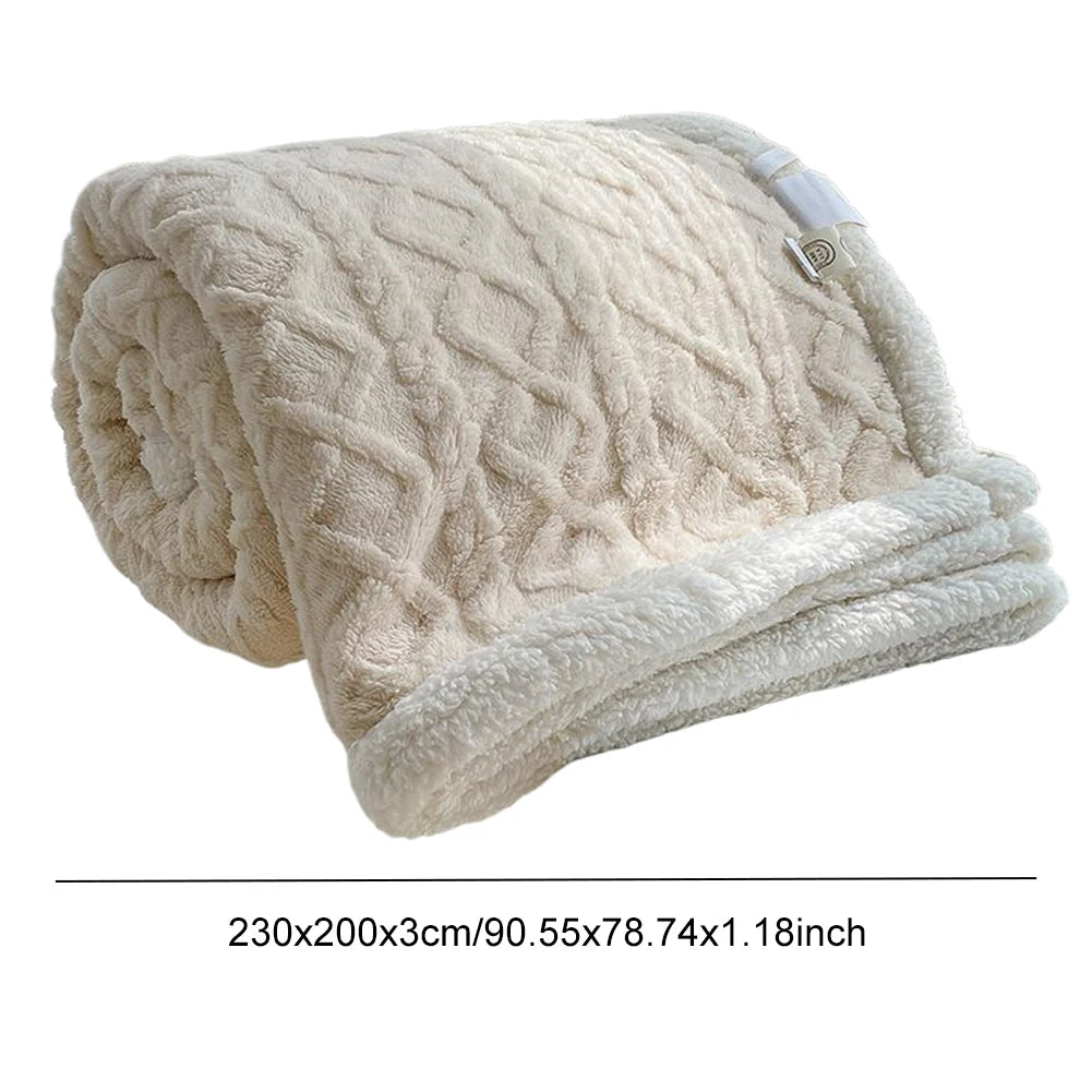 Thick Winter Warm Blanket for Bed Artificial Lamb Cashmere Weighted Blankets Soft Comfortable Warmth Quilt Comforter Warm Quilt