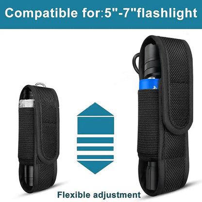 Flashlight Holder Portable LED Torch Protective Cover Portable LED Torch Holder LED Torch Case Holder For Camping Hiking