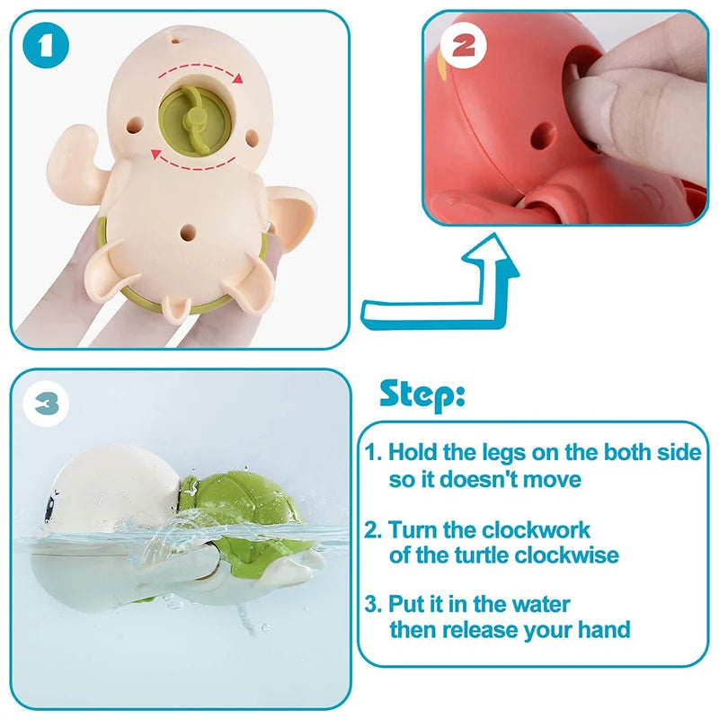 Clockwork Swimming Bath Toys