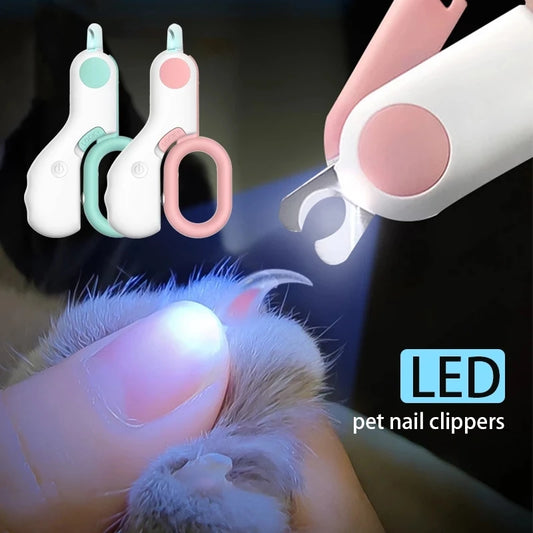 LED Pet Nail Clipper Cutter