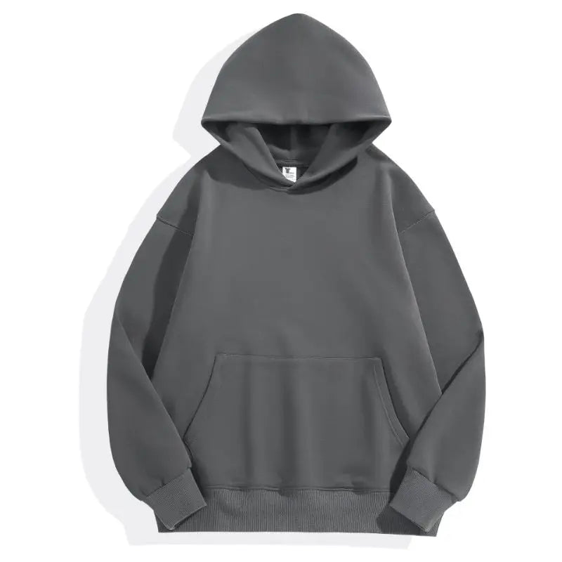 Heavyweight Cotton Velvet Pullover Hoodie