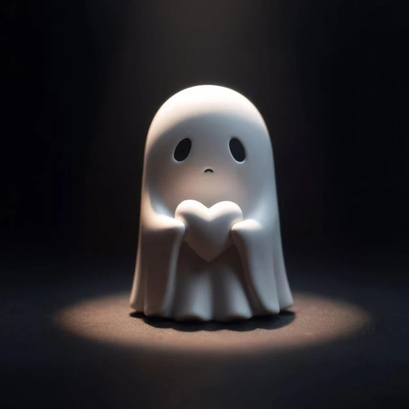 Cute Middle Finger Ghost Statue