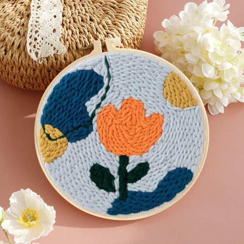 Sunflower Punch Needle Embroidery Kit