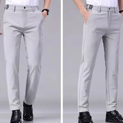 Men's Loose Fit Formal Suit Pants