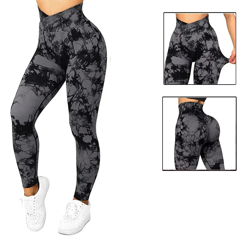 Tie-Dye Scrunch Butt Workout Leggings