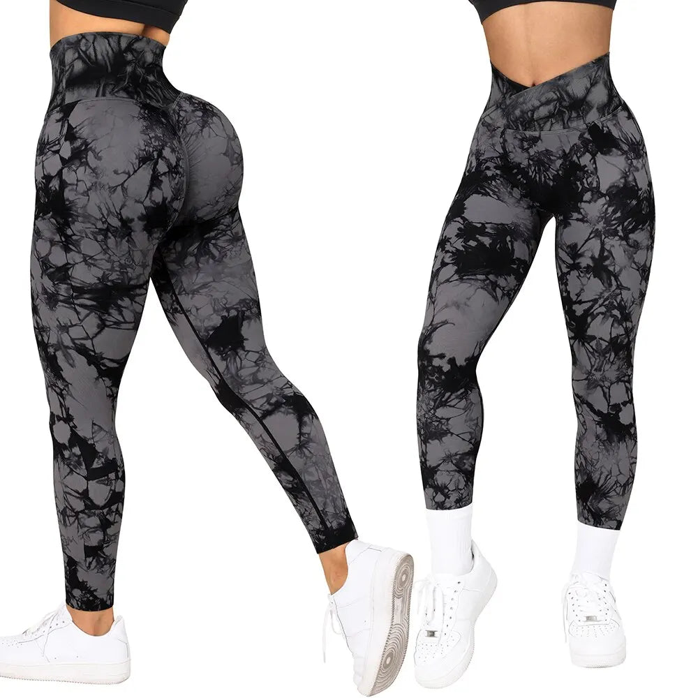 Tie-Dye Scrunch Butt Workout Leggings