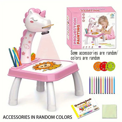 Pony-Shaped Kids Projection Drawing Board