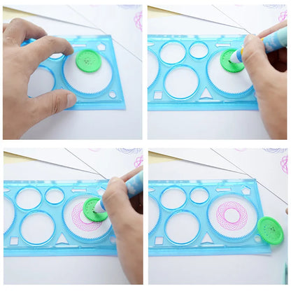 Spirograph Drawing Stencils Set for Kids