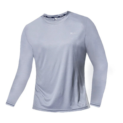 Men's Summer Ice Silk Long Sleeve T-Shirt