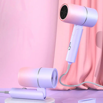 Mini Folding Hairdryer with Bag