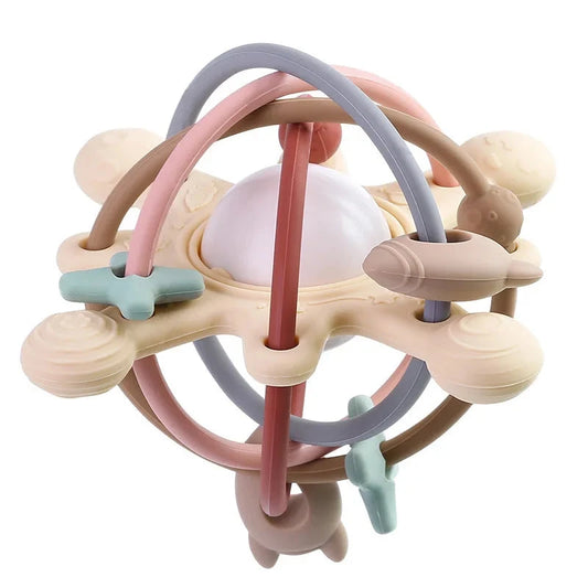 Silicone Montessori Rattle Baby Toy