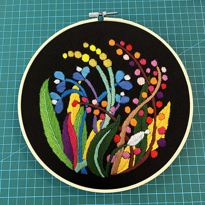 Floral DIY Embroidery Kit Set