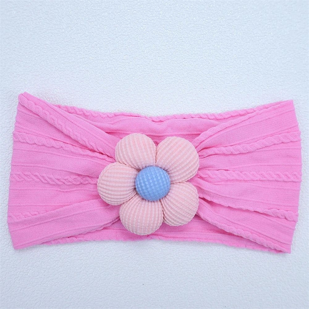 Soft Flower Nylon Baby Headband