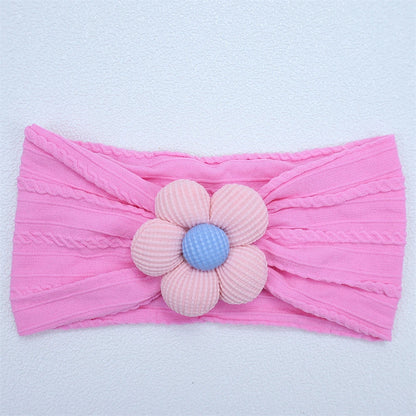 Soft Flower Nylon Baby Headband