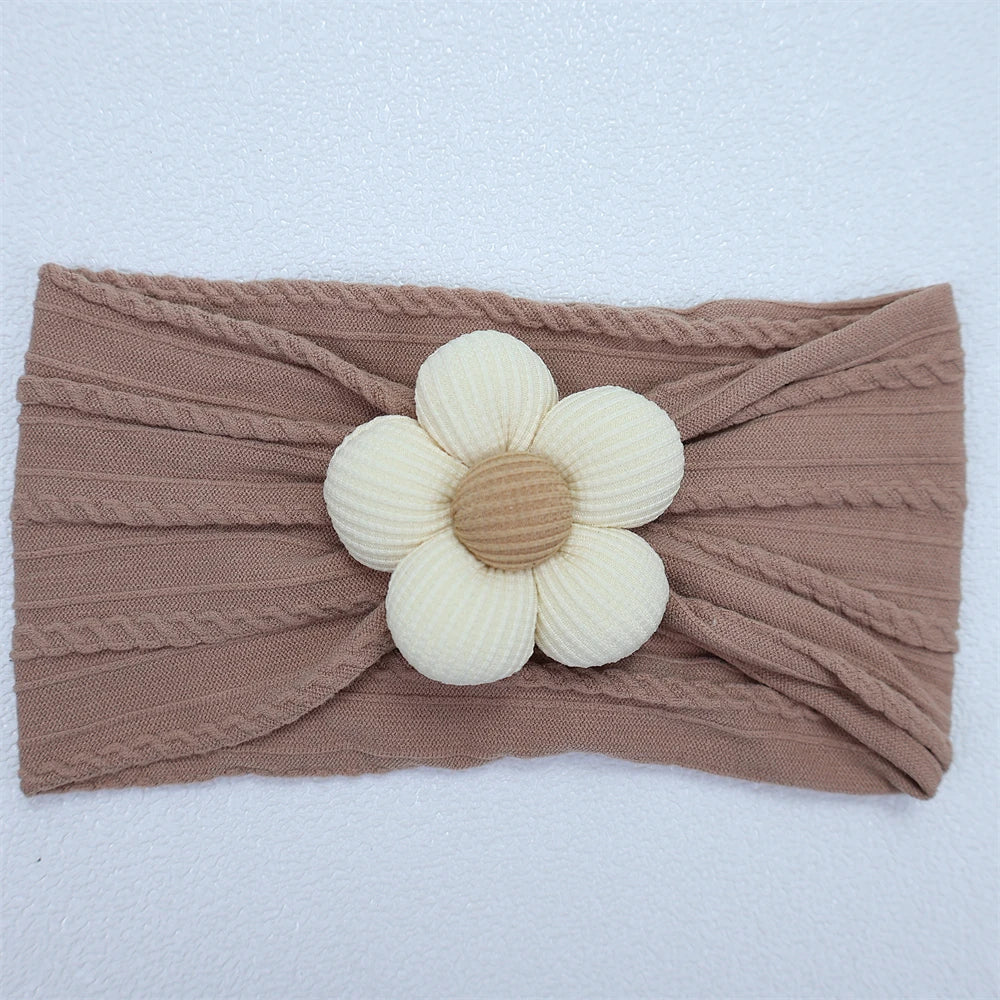 Soft Flower Nylon Baby Headband