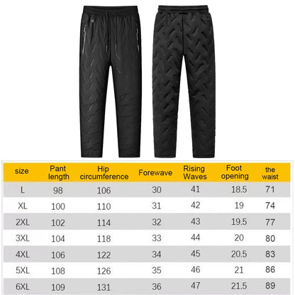 Unisex Heated Hiking Pants 10 Heating Zones Electric Pants 3 Temperature Modes Waterproof Winter Electric Warmer Clothing