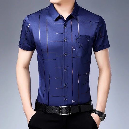 Men's Business Casual No-Iron Shirt