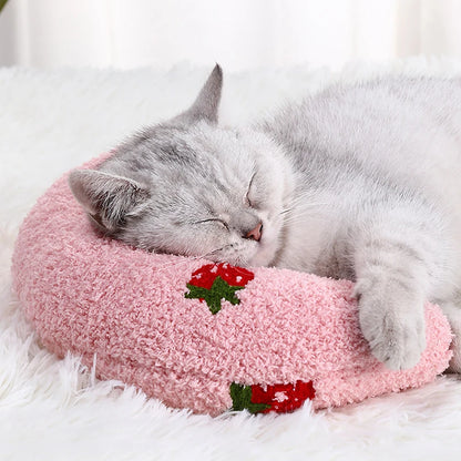 U-Shaped Cat Sleep Pillow