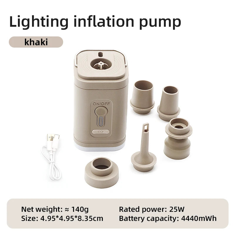 Wireless Mini Air Pump 3-in-1