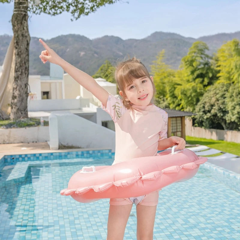 Heart-Shaped Pink Inflatable Mattress