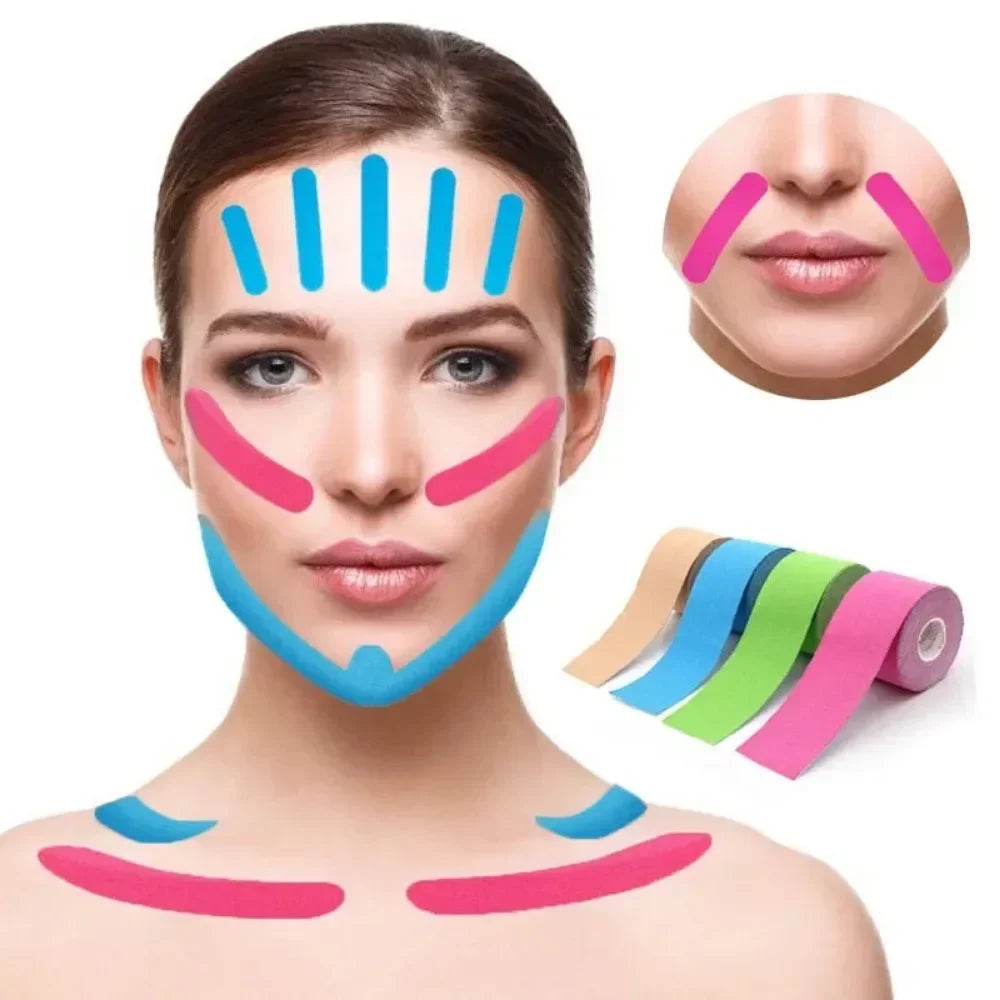 Face & Neck Kinesiology Tape