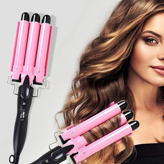 Triple Barrel Ceramic Hair Curler