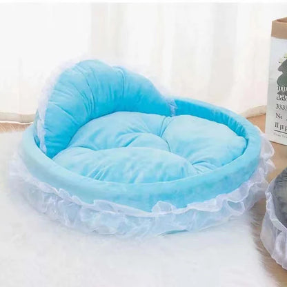 Detachable Bow Lace Dog Bed