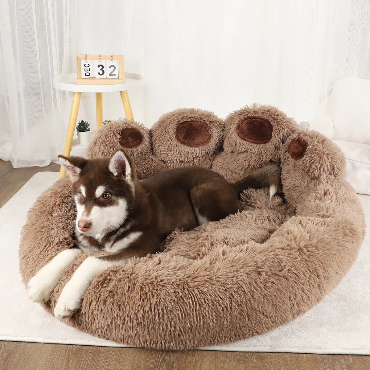 Fluffy Large Dog Bed Basket