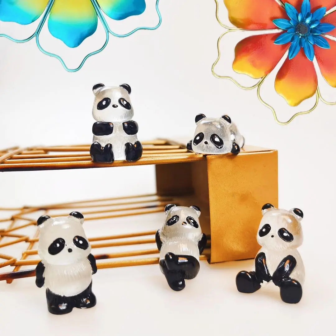 Glow-in-the-Dark Panda Garden Decoration