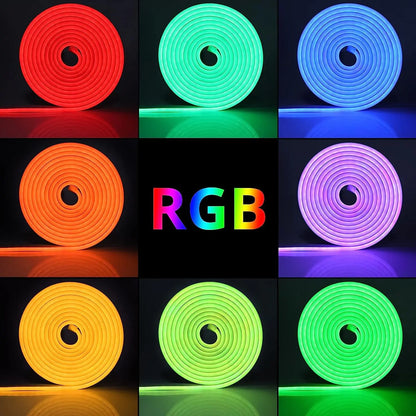 LED Neon Strip Light ,3/5m Smart LED WIFI APP RGB ,16Colors, DIY Light Waterproof Flexible Light Strip Work With Alexa